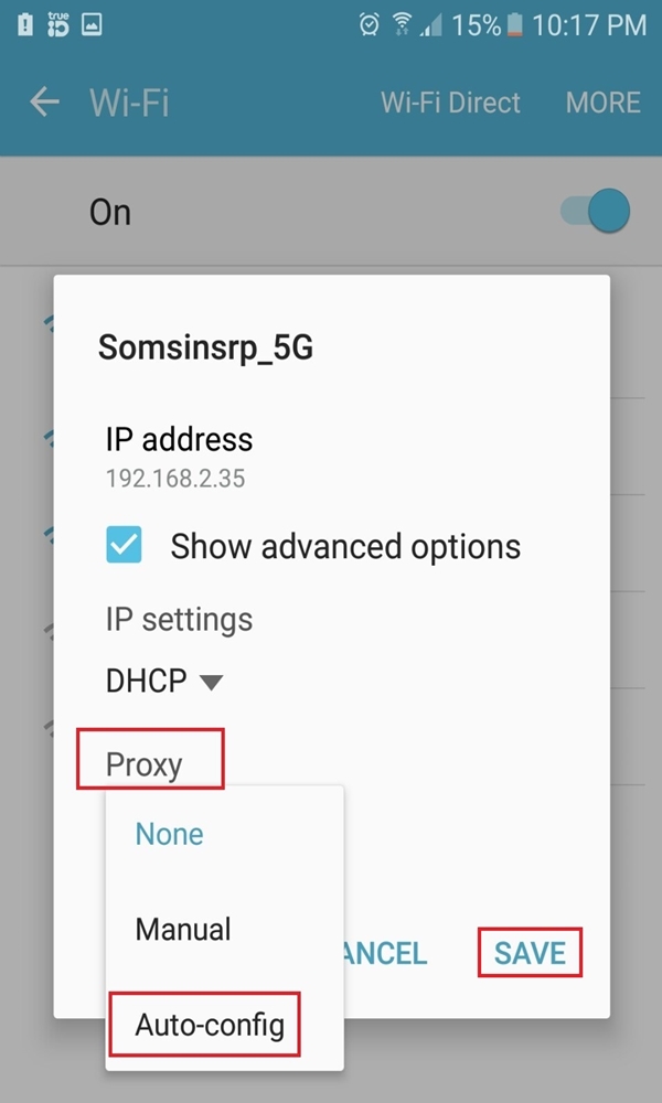 android for wifi assumption university library